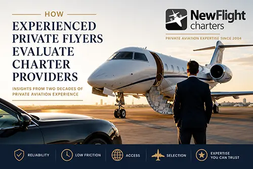 How Experienced Private Flyers Evaluate Charter Providers